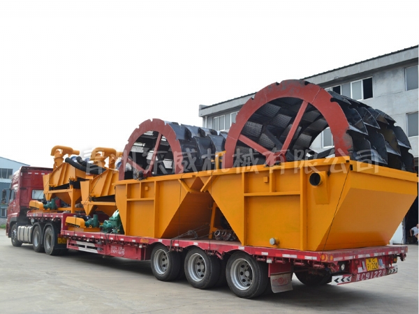 洗沙設(shè)備發(fā)貨現(xiàn)場